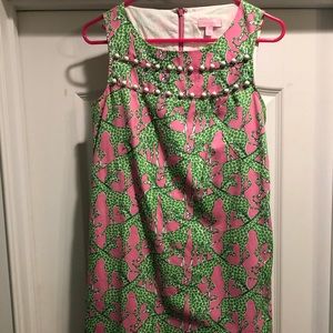 Lilly Pulitzer Hibiscus pink long necks size 2